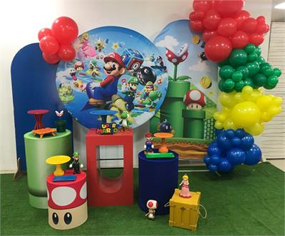 Decoração de festa tema Super Mário