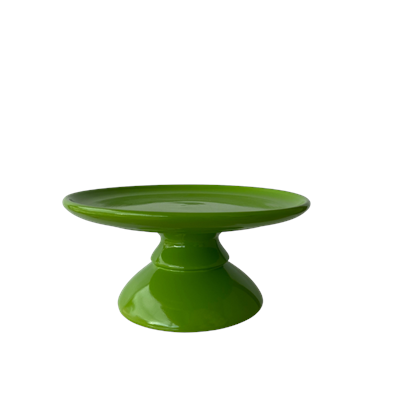 Boleira flor G verde musgo 25cm D x 8cm A para alugar em ARACAJU/SE