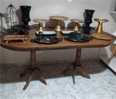 BASE MESA MADEIRA RUSTICO   80 CM ALTURA para alugar em MACAE/RJ
