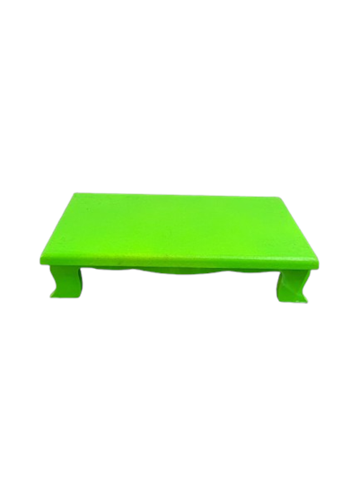 Suporte quadrado Laranja Neon P MDF para alugar em Campinas/SP