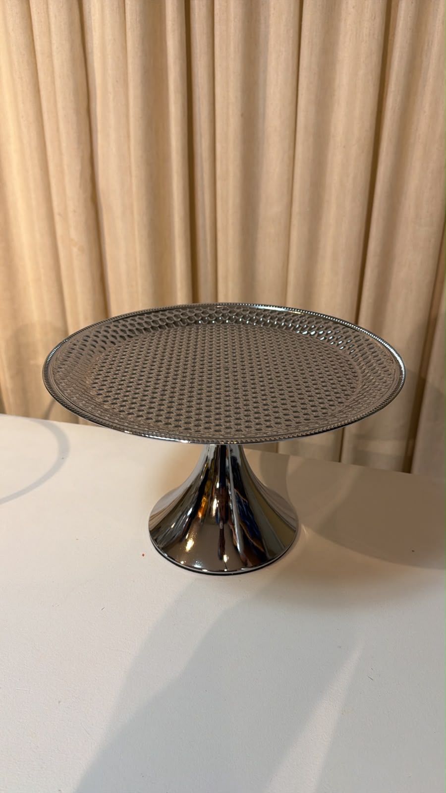 Base Bolo Prata 40x15cm alt para alugar em ARACAJU/SE