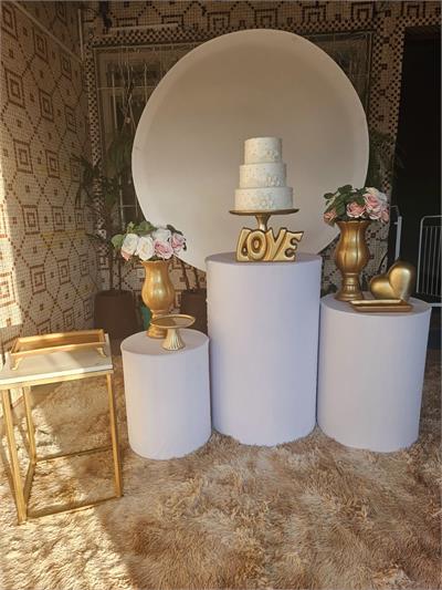 Vaso Decorativo Dourado Cerâmica para alugar em São Paulo/SP