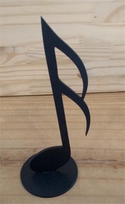 NOTA MUSICAL EM MDF PRETO MOD 5 ( 17CM A ) para alugar em São Bernardo do Campo/SP