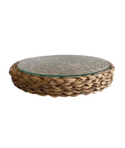 Cesto de palha com alça M 23cm D x 28cm L x 8cm A para alugar em ARACAJU/SE