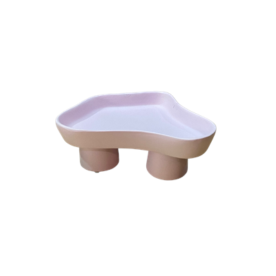 Boleira cogumelo rosa metálico P 16cm D x 14cm A para alugar em ARACAJU/SE