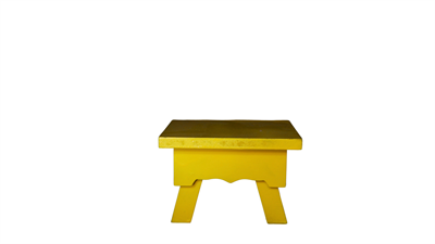 Suporte Madeira Retangular Amarelo para alugar em Guaratinguetá/SP