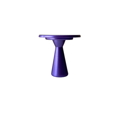 Boleira cogumelo lilás metálico P 16cm D x 14cm A para alugar em ARACAJU/SE