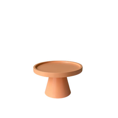 Bandeja sextavada em espiral salmão 20cm D x 2cm A para alugar em ARACAJU/SE