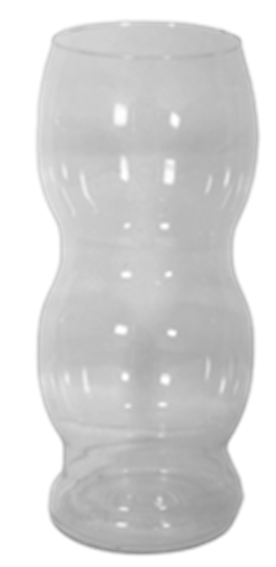 Vaso de vidro 22x6,5cm para alugar em Volta Redonda/RJ