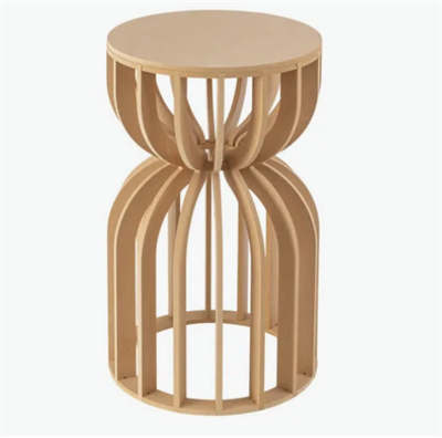 MESA AMPULHETA MDF 76x36cm para alugar em Ilhabela/SP
