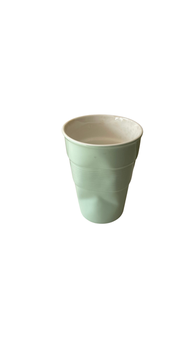 Vaso Amarelo Amassado 15cmx11cm diam para alugar em ARACAJU/SE