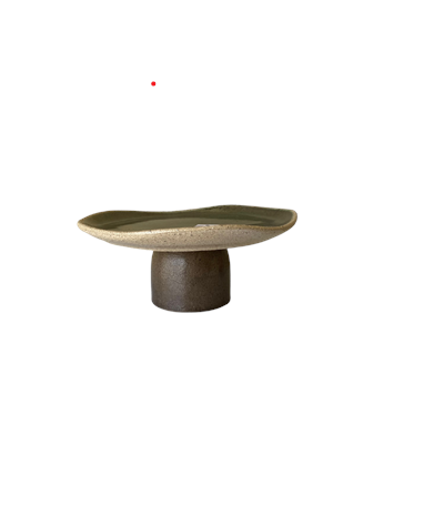 Boleira pequena areia com verde 11cm D x 6cm A para alugar em ARACAJU/SE