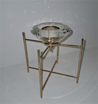 Castiçal Diamante Dourado M para alugar em Brasília/DF
