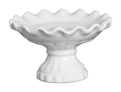PRATO BRANCO SANDRA BOLEIRA 5X12CM para alugar em MACAE/RJ