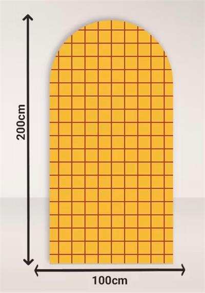 Capa Painel Retangular 2x1 Preto e Dourado Geometrico para alugar em São José dos Campos/SP
