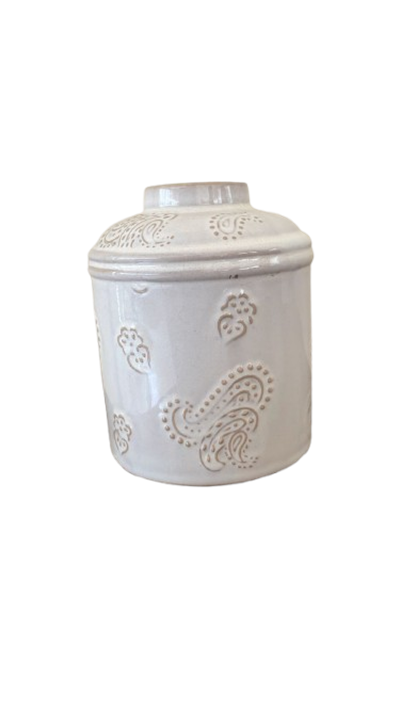 Vaso branco 15cm para alugar em Volta Redonda/RJ