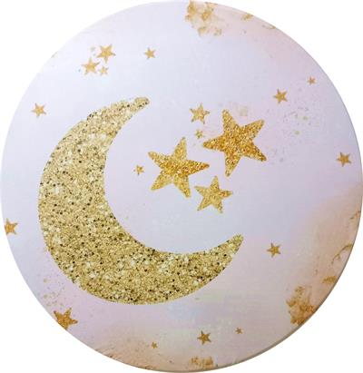 CAPA SUBLIMADO CILINDRO  M - BRILHA BRILHA ESTRELINHA - GLITTER - (TAMANHO PAGUE MONTE) para alugar em Campinas/SP