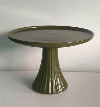 PRATO CONE VERDE EUCALIPTO  M    A17X18CM para alugar em MACAE/RJ