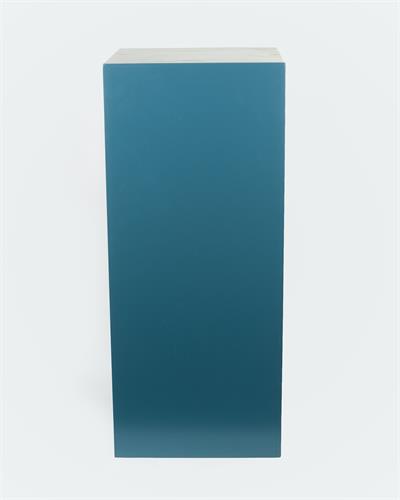 Cubo MDF Laqueado Azul Space Alto  80x34 para alugar em Piracicaba/SP