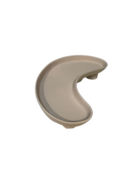 Bandeja tripé orgânica marfim 12cm D x 13cm A para alugar em ARACAJU/SE