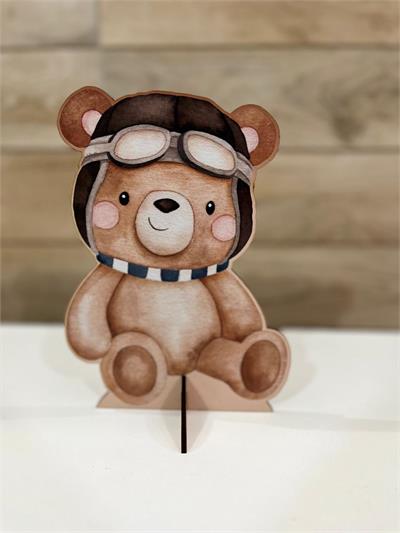 DISPLAY URSO AVIADOR 1 14cm para alugar em Ilhabela/SP