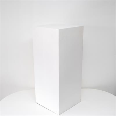 Cubo MDF Laqueado Azul Space Alto  80x34 para alugar em Piracicaba/SP