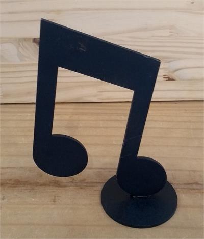 NOTA MUSICAL EM MDF PRETO MOD 5 ( 17CM A ) para alugar em São Bernardo do Campo/SP