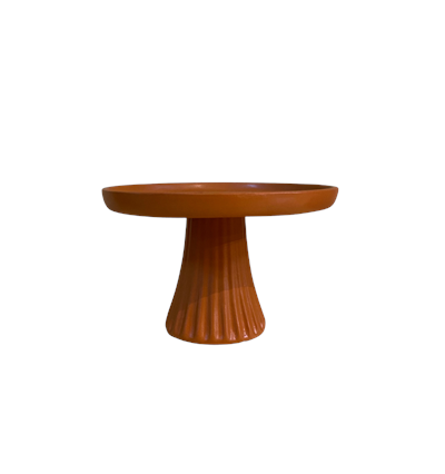 Boleira madeira com borda Terracota M 20cm D x 18cm A para alugar em ARACAJU/SE