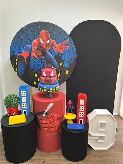 Capa Painel Homem Aranha 1,20m para alugar em Campinas/SP