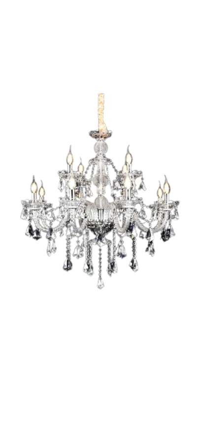 Candelabro de cristal com cúpulas  para alugar em Volta Redonda/RJ