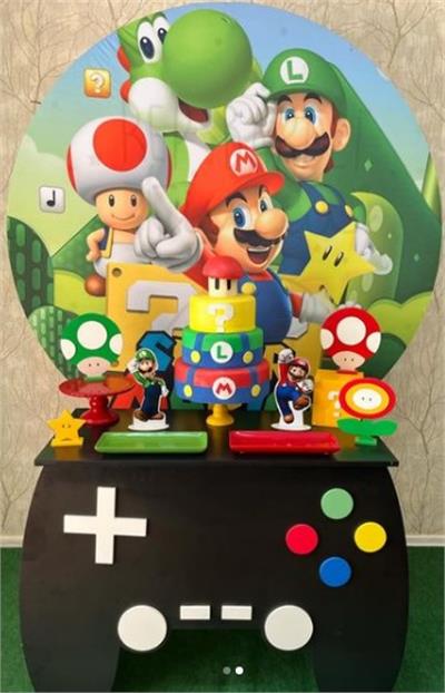 Mario Bros MDF para alugar em Campinas/SP