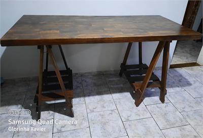 TAMPO MESA RUSTICO OVAL      90X180CM para alugar em MACAE/RJ