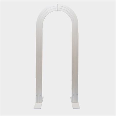 Painel Arco Vazado Metal Branco 2,10x0,85 para alugar em Piracicaba/SP