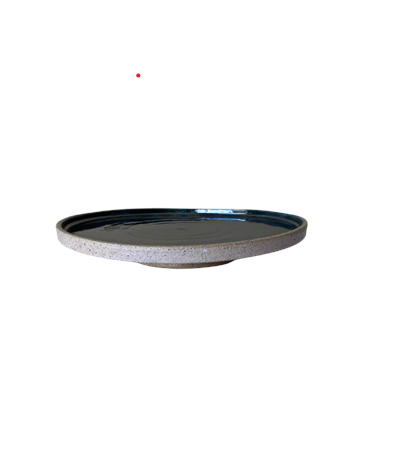 Boleira verde musgo com borda areia 20cm D x 9cm A para alugar em ARACAJU/SE