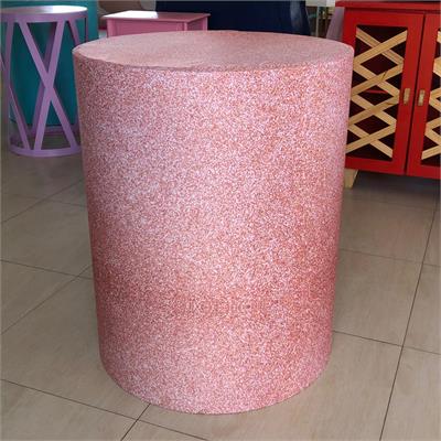 Painel Redondo Glitter Rose e Preto 1,80  para alugar em Limeira/SP