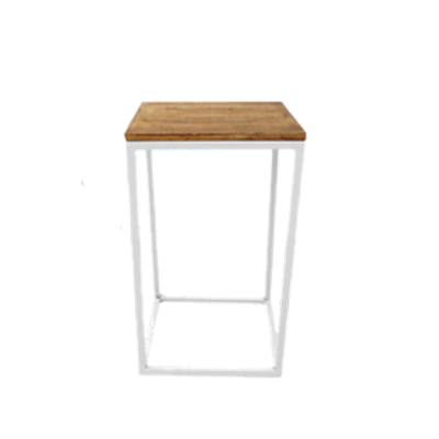Mesa cubo pinus preta P para alugar em Niterói/RJ