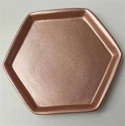BANDEJA ROSE GOLD ESPELHO 30X22CM para alugar em MACAE/RJ