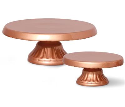 BANDEJA ROSE GOLD ESPELHO 30X22CM para alugar em MACAE/RJ