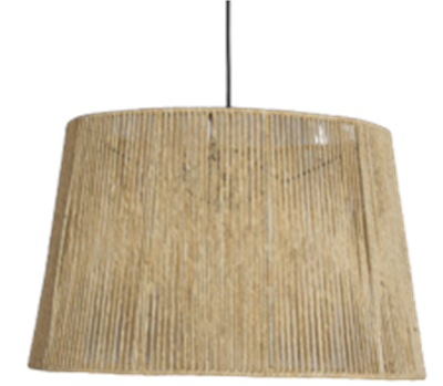 Luminária sisal 01 - alt 30x diam 25cm para alugar em Volta Redonda/RJ
