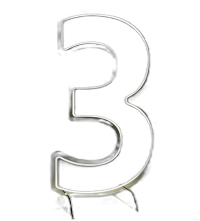 NUMERO  9 LED BRANCO QUENTE para alugar em Piracicaba/SP