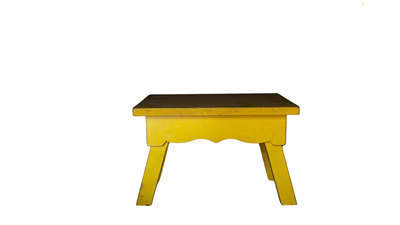 Suporte Madeira Retangular Amarelo para alugar em Guaratinguetá/SP