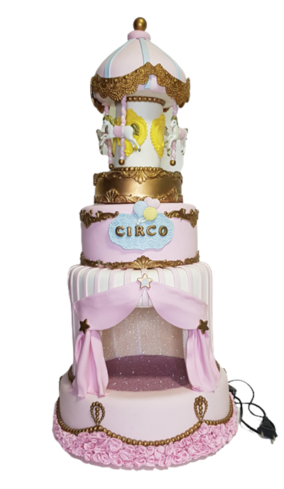 BONECA CIRCO ROSA 38 CM - SAIA AZUL para alugar em Campinas/SP