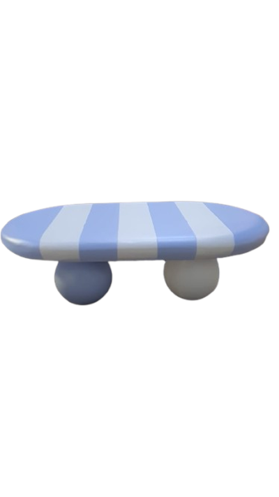 SUPORTE DE DOCE AZUL CANDY BOLA ALTO para alugar em Piracicaba/SP