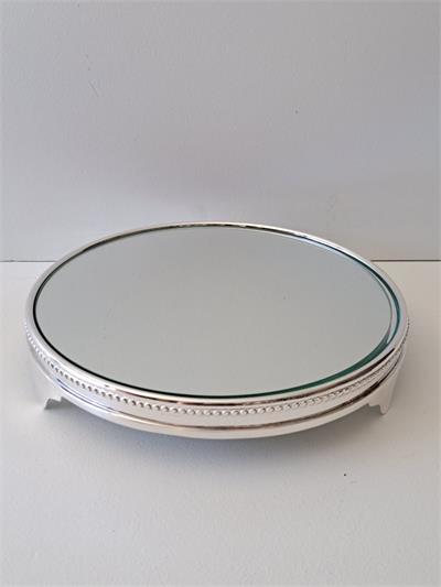 Boleira Prata espelhada 25cm dian x 22cm alt  para alugar em ARACAJU/SE