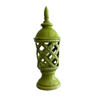 Vaso Envelhecido Redondo Verde 20x20A cm para alugar em ARACAJU/SE