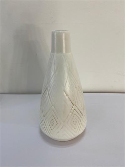 Vaso Alto Branco Patinado G para alugar em Limeira/SP