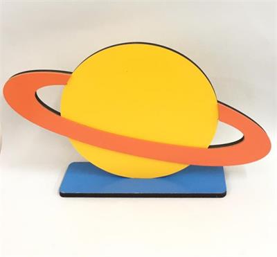 Placa Planeta Terra MDF para alugar em Campinas/SP