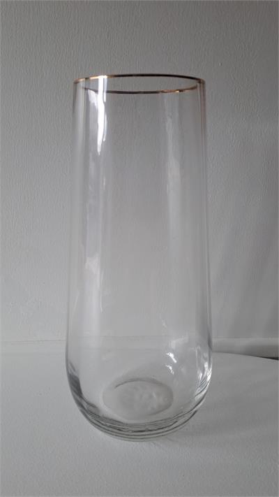 Vaso c/ Borda Dourada Retangular 25 x 10 para alugar em ARACAJU/SE