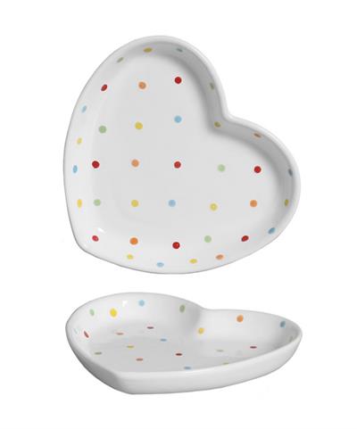 PRATO BRANCO BOLINHA        A17X30CM para alugar em MACAE/RJ