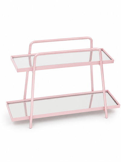Vaso Geométrico Plástico Rosa  para alugar em Limeira/SP